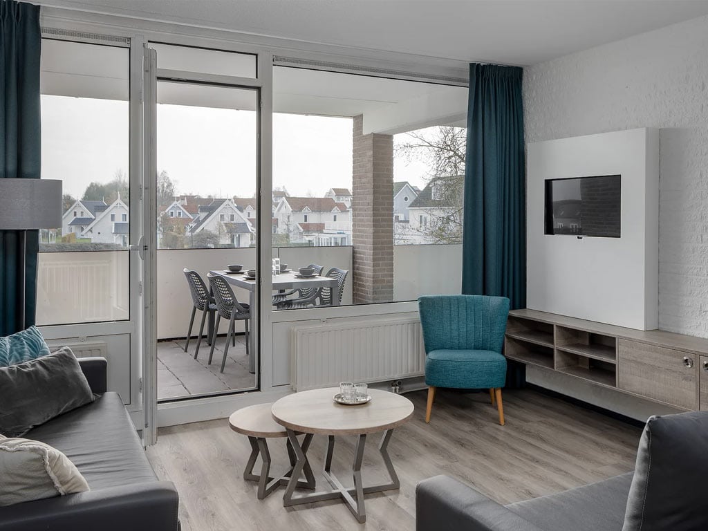 Impressie van de inrichting van het 4-persoons appartement Comfort 5K op Summio Parc Aquadelta