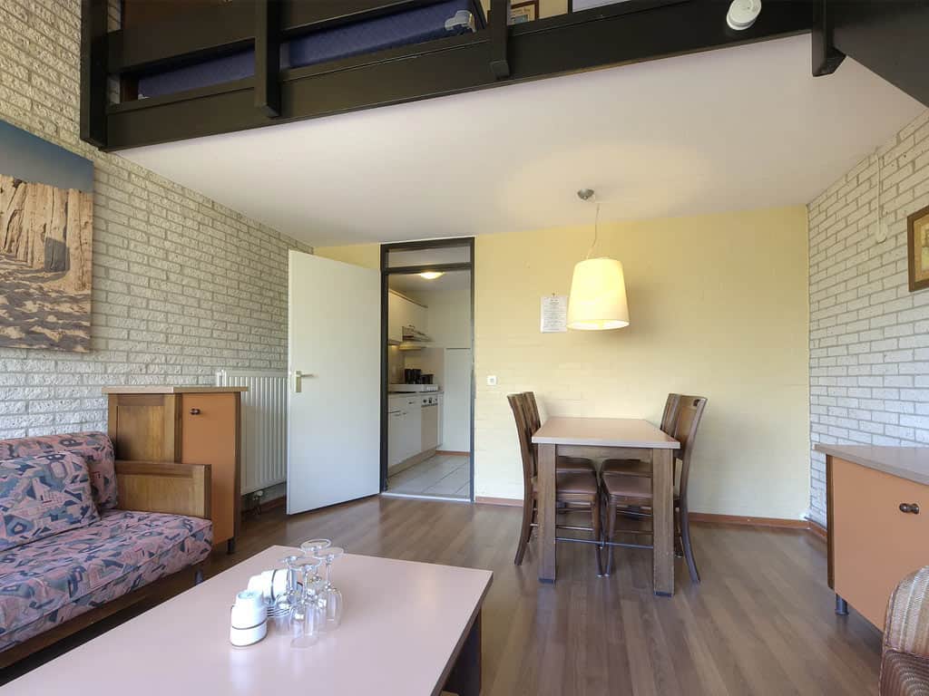 Impressie van de inrichting van het 4-persoons appartement Jade op Summio Parc Aquadelta