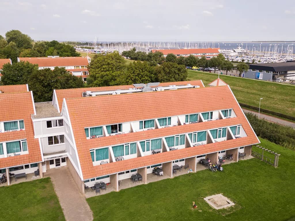 Impressie van het complex met appartement Comfort 6A voor 6 personen op Summio Parc Aquadelta in Bruinisse