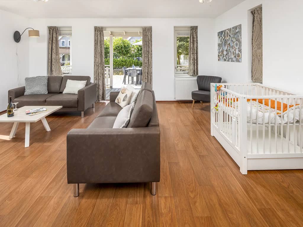 Impressie van de inrichting van de 6-persoons kindervilla Comfort op Summio Parc Aquadelta