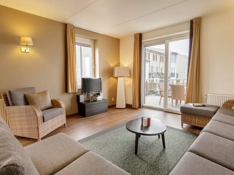 Impressie van de Eemhof Waterfront Suite VIP appartementen voor 8 personen van Center Parcs in Zeewolde