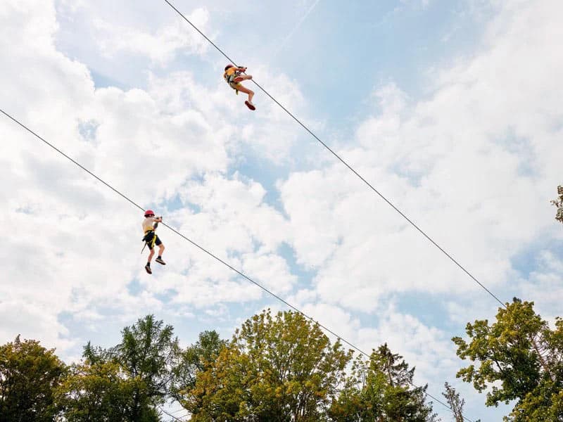 Impressie van een van de activiteiten op het park in Dalen, Drenthe