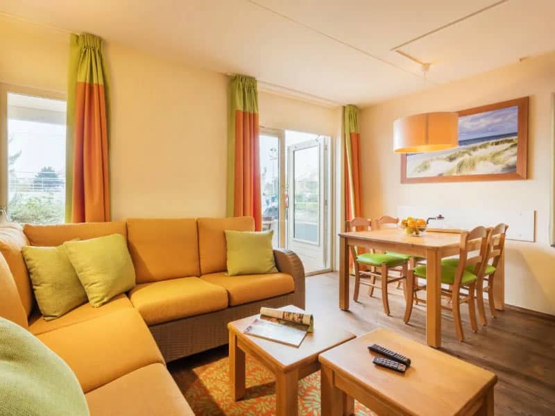 Impressie van het interieur van het 4-persoons appartement op Port Zelande