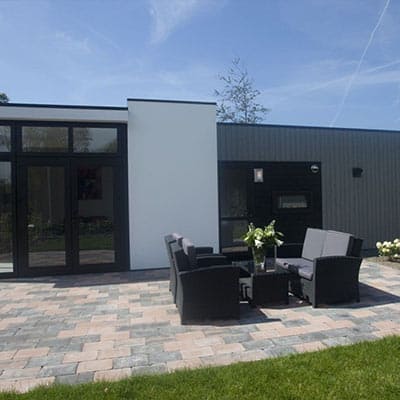 4-persoons vrijstaande luxe bungalow L-cube type CUB4