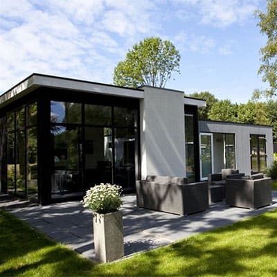 4-persoons vrijstaand luxe chalet Cube Exclusif type CBE4