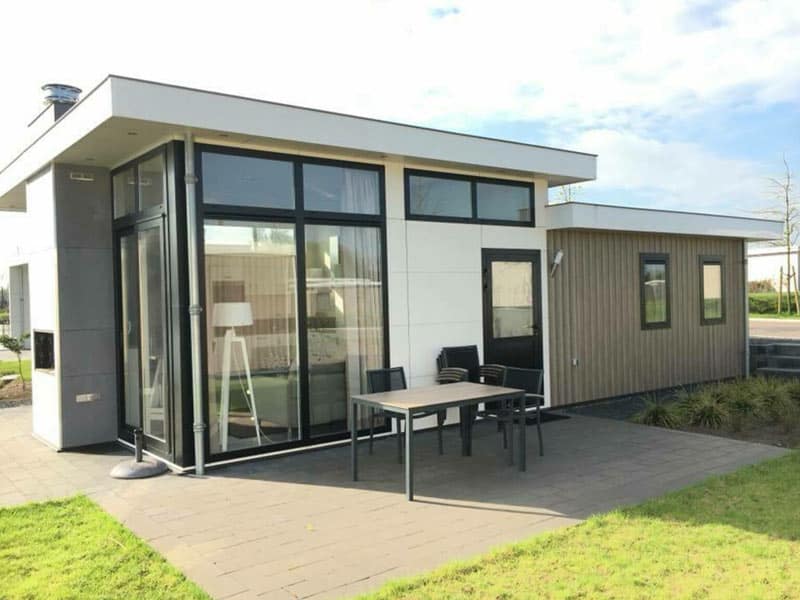 Impressie van het chalet vanuit een andere hoek