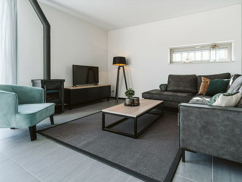 Impressie van de woonkamer in het vakantiehuis Luxe voor 6 personen, op Ridderstee Ouddorp Duin