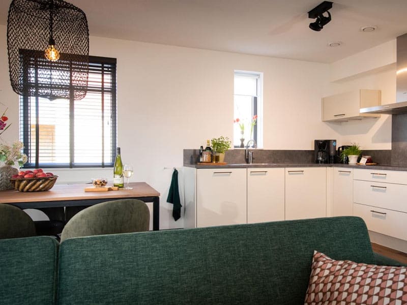 Impressie van het interieur van de luxe 8-persoons villa op Parc Maasresidence Thorn