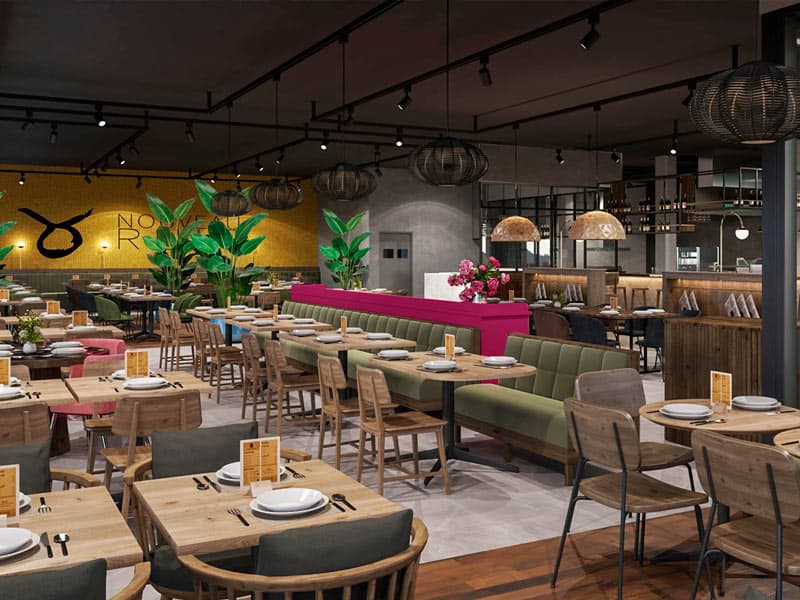 Impressie van het restaurant op Parc Maasresidence Thorn in Limburg