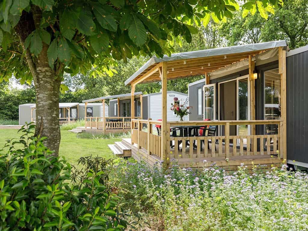 Impressie van het chalet Veranda voor 4 personen op vakantiepark De Twee Bruggen in Winterswijk