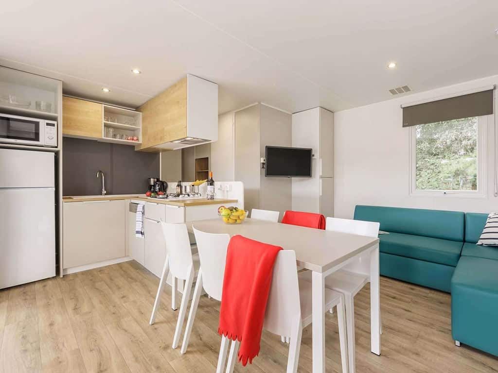 Impressie van het 6-persoons chalet op vakantiepark De Twee Bruggen 'Veranda' in de Achterhoek