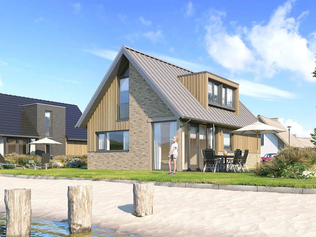 Artist impression van vakantiewoning 6C voor 6 personen op Landal Drentse Lagune, een nieuw park in Westerbork Drenthe