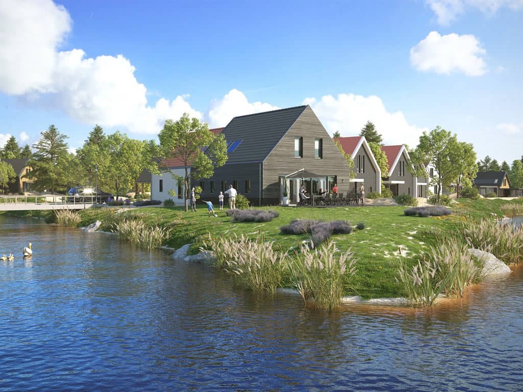 Impressie van een aantal luxe vakantiewoningen van Dormio Resorts in Nieuwvliet-Bad