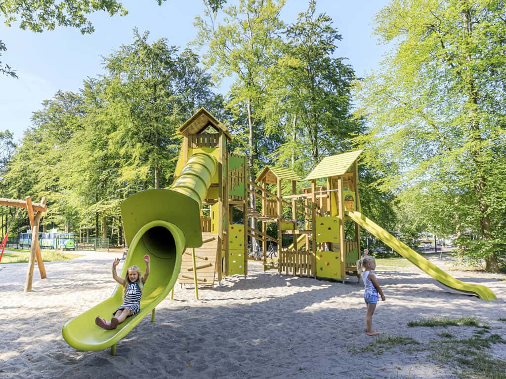 Impressie van de speeltuin die op RCN de Roggeberg in Appelscha is te vinden