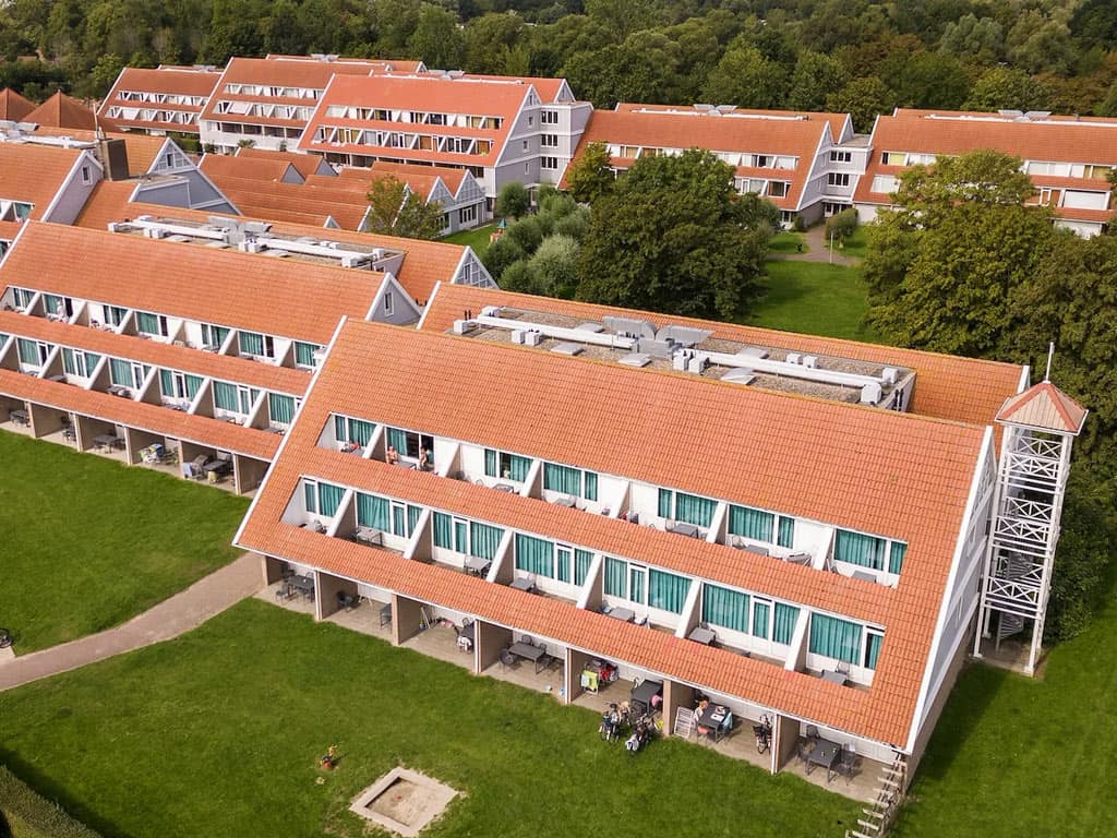 Impressie van het complex met appartement Comfort 2A voor 2 personen op Summio Parc Aquadelta in Bruinisse