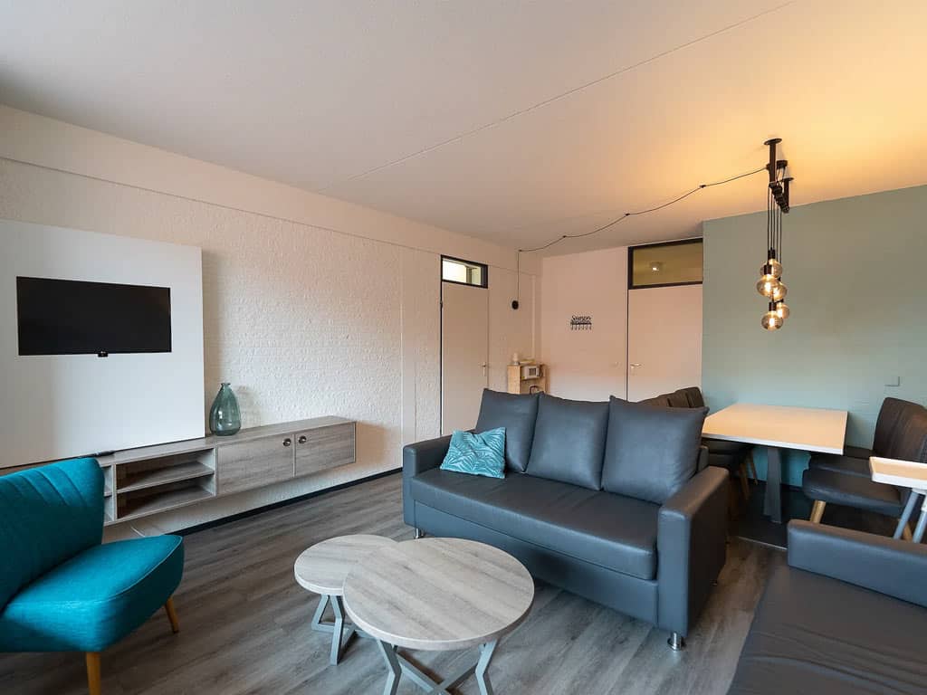 Impressie van de inrichting van het 6-persoons Senno appartement op Summio Parc Aquadelta