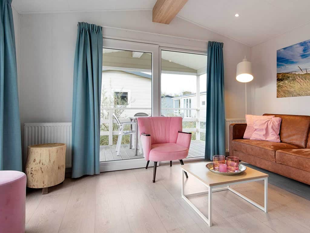 Impressie van het interieur van het 4-persoons chalet Waterhoen op Molecaten Park Rondeweibos