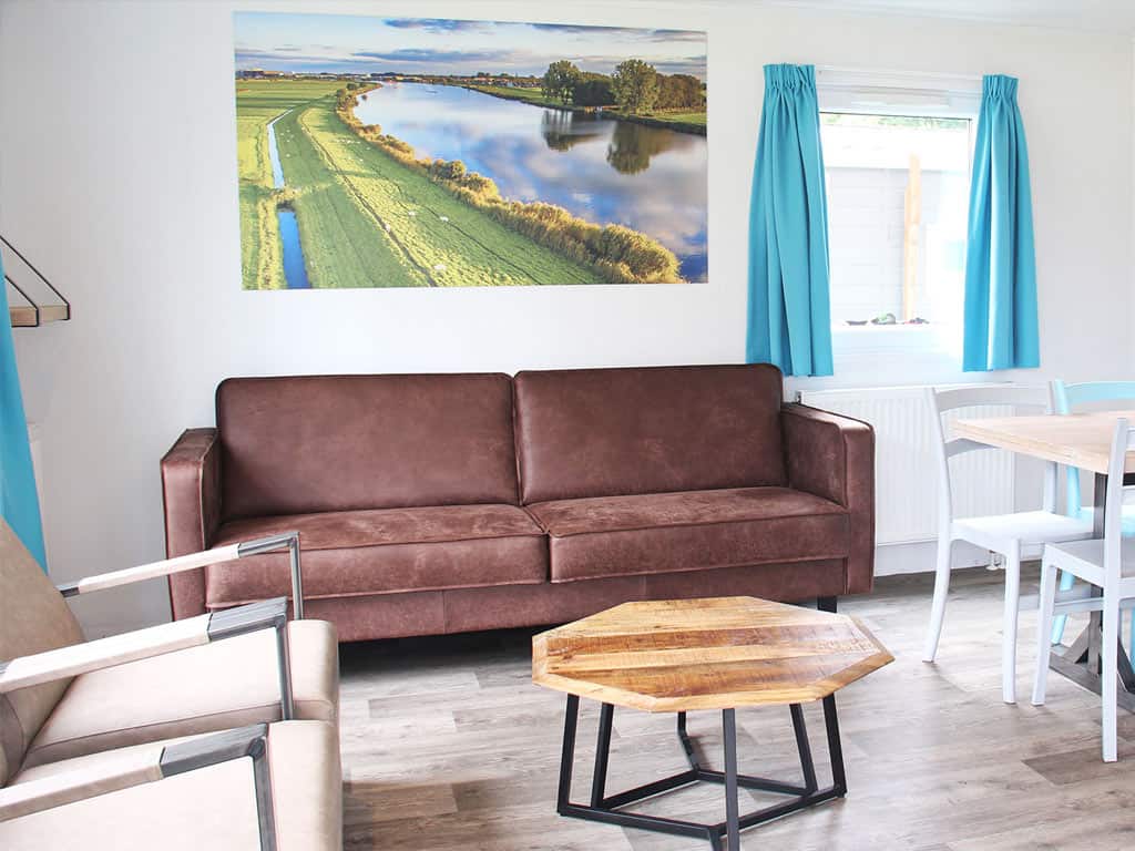 Impressie van het interieur van het 6-persoons chalet Akelei op Molecaten Park Rondeweibos