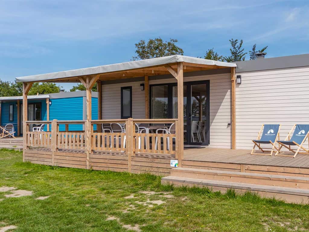 Impressie van het chalet Lavendel voor 6 personen bij camping Molecaten Park Hoogduin in Cadzand, Zeeland