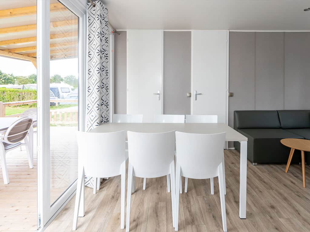 Impressie van het interieur in het 6-persoons chalet Lavendel op Molecaten Park Wijde Blick in Renesse