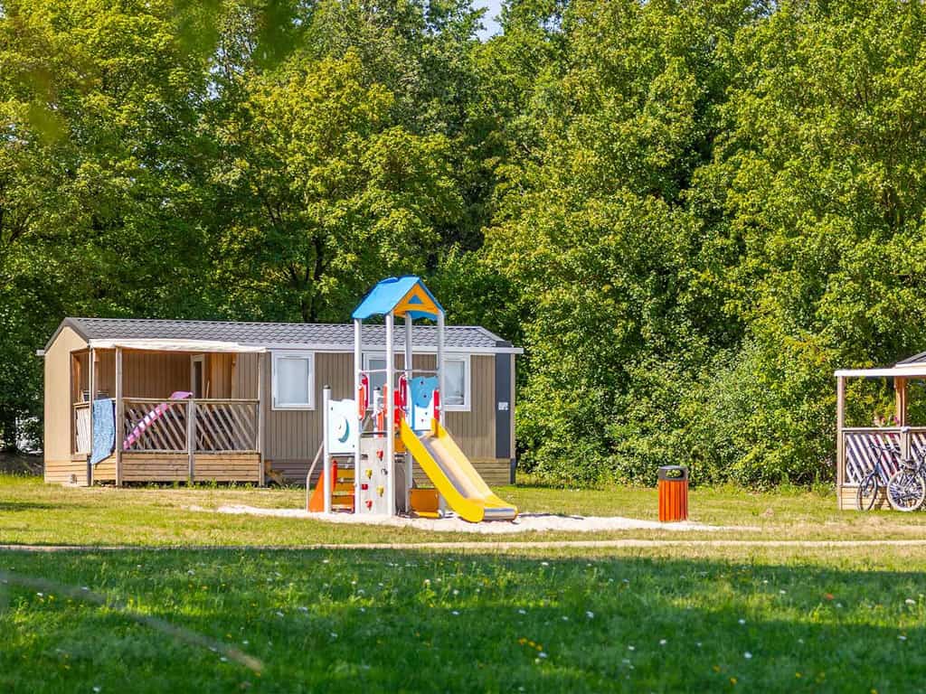 Impressie van chalet Grutto voor 5 personen op Molecaten Park De Agnietenberg in Zwolle