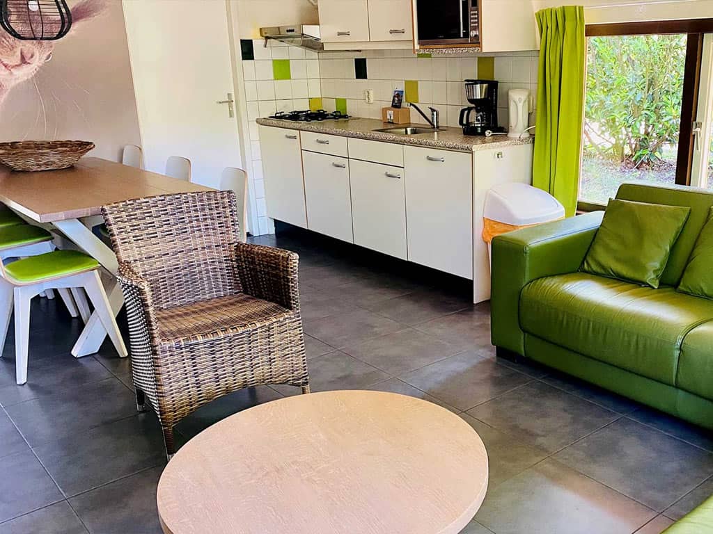 Impressie van het interieur in het 6-persoons vakantiehuisje Hattem op Molecaten Park De Leemkule