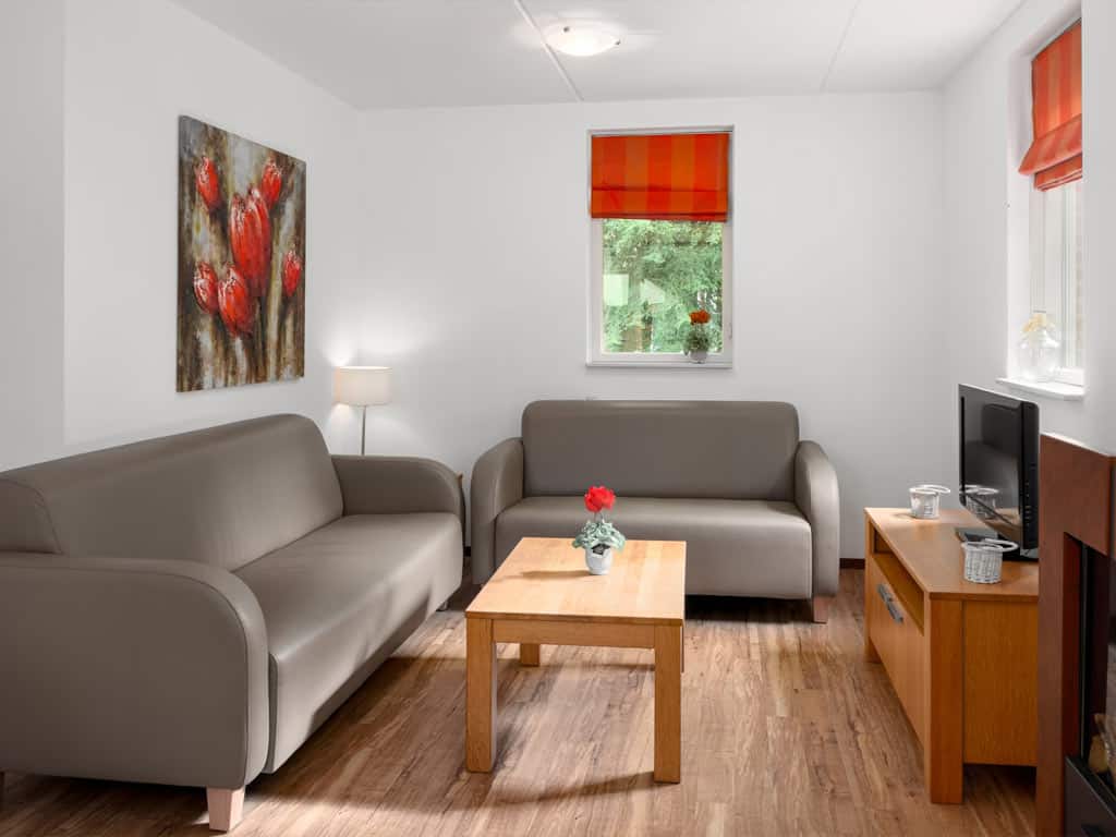 Impressie van het interieur van bungalow L6B, een huisje voor 6 personen op Roompot Bospark Lunsbergen in Borger