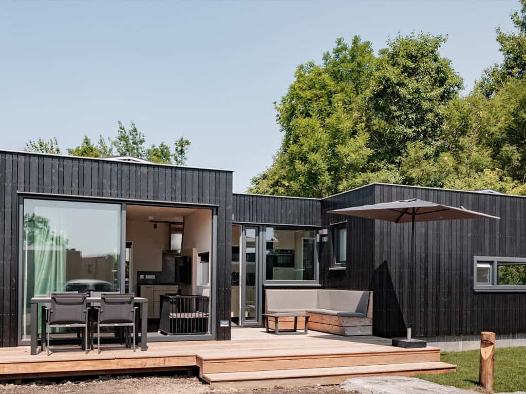 Impressie van de Baby Lodge 2+1 voor 2 personen en 1 baby op Roompot Noordzee Résidence De Banjaard in Kamperland
