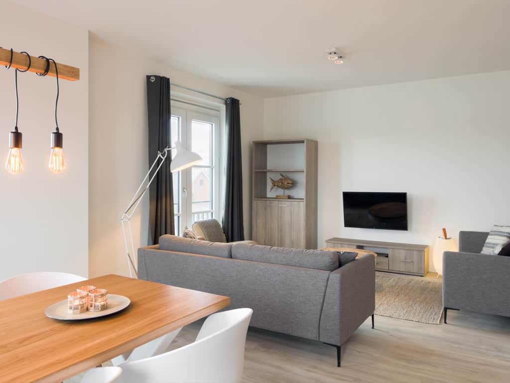 Impressie van de inrichting van appartement Helena 6 voor 6 personen op Roompot Domein Het Camperveer
