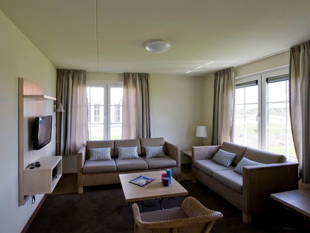 Impressie van de inrichting van villa 6A voor 6 personen op Roompot Noordzee Résidence Cadzand-Bad