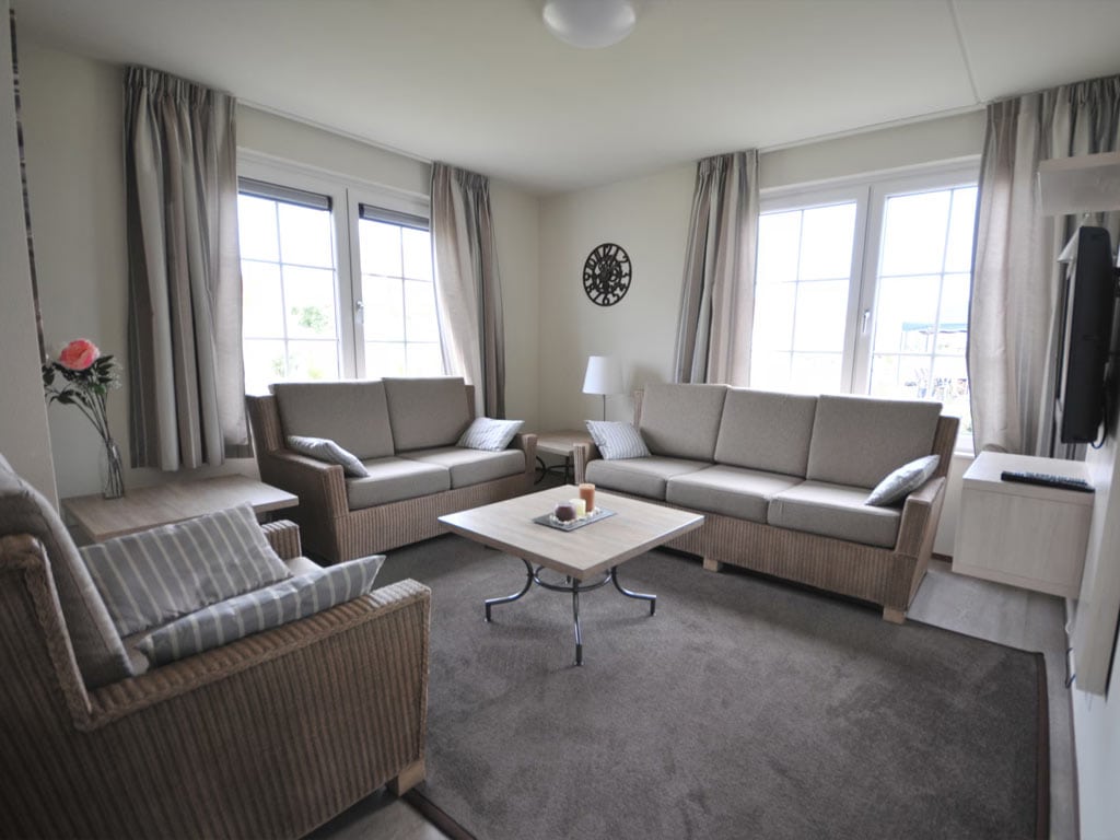 Impressie van de inrichting van Watervilla 6A voor 6 personen op Roompot Noordzee Résidence Cadzand-Bad