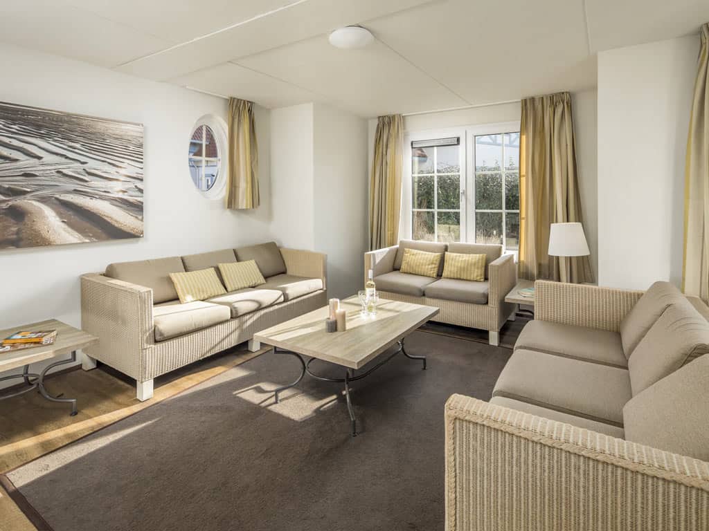 Impressie van de inrichting van villa 9A voor 9 personen op Roompot Noordzee Résidence Cadzand-Bad