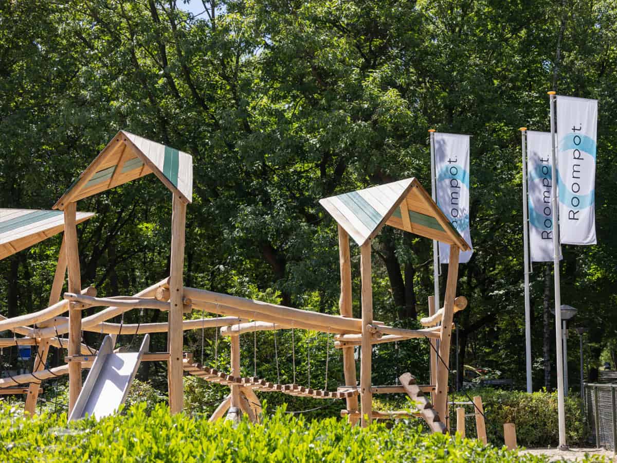 Impressie van de speeltuin op Roompot Park De Peel in Vlierden