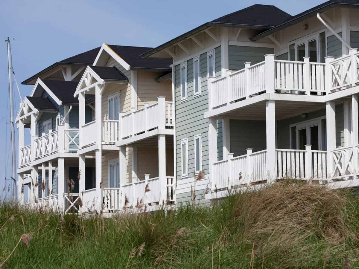 Impressie van het complex op Roompot Cape Helius in Hellevoetsluis waarin appartement CP4 voor 4 personen is te vinden.
