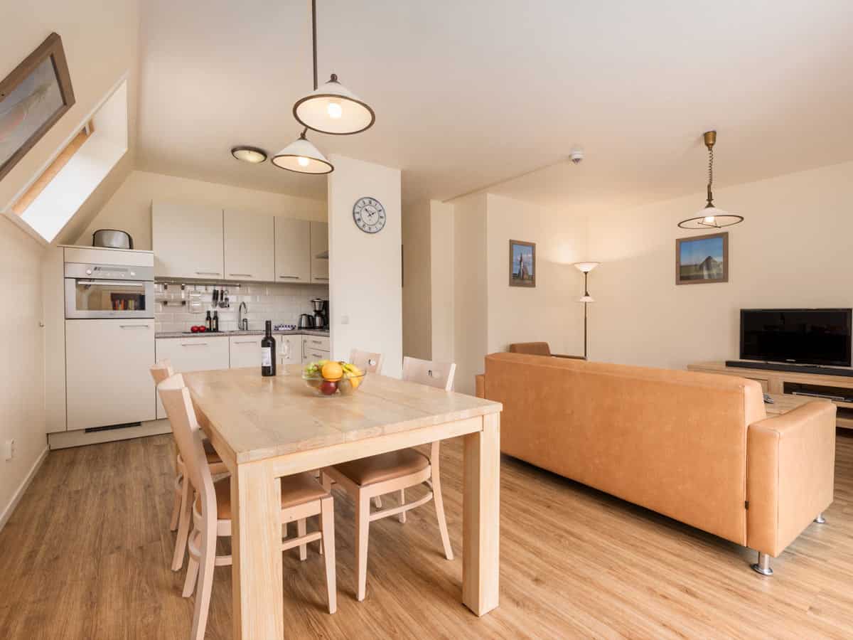Impressie van de inrichting van D appartement 4 voor 4 personen bij Roompot Bosch en Zee in De Koog op Texel