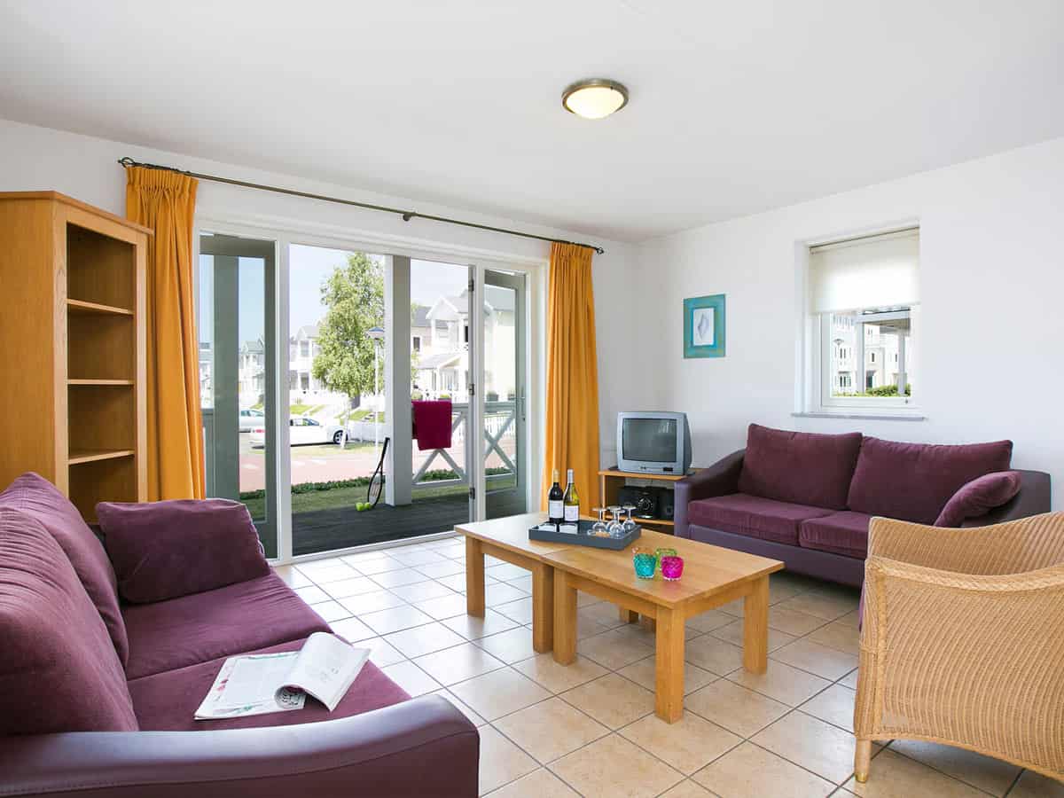 Impressie van de inrichting van villa CB Standaard voor 5 personen op Roompot Cape Helius