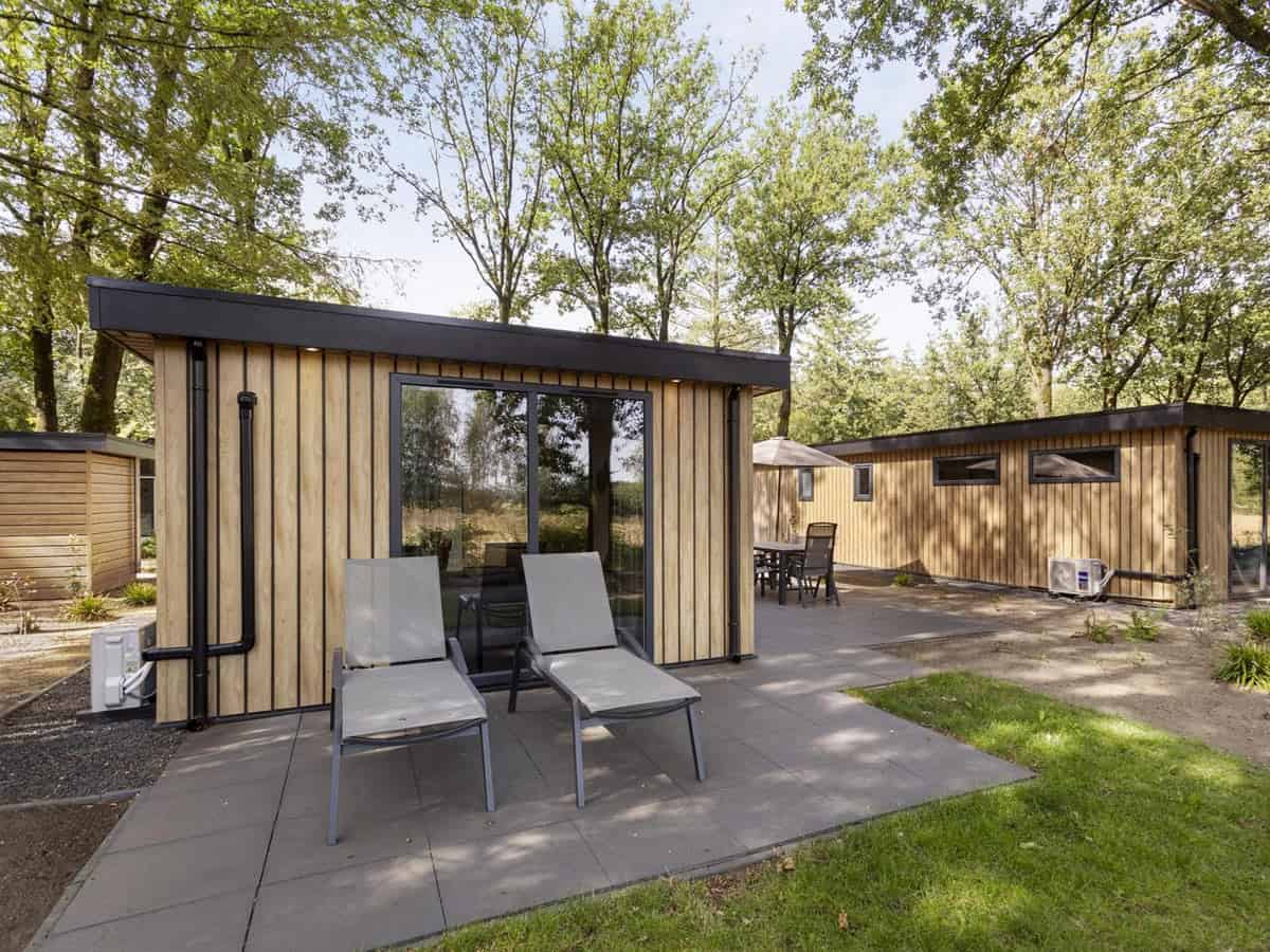 Impressie van de Module Wood lodge, een vakantiehuis op de Veluwe voor 5 personen op TopParken Bospark Ede