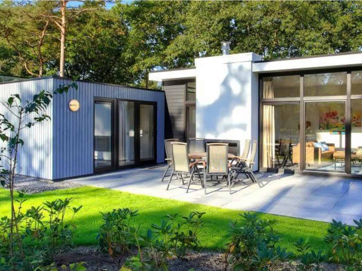 Impressie van de L-Cube 6, een vakantiehuis voor 6 personen op Veluwe bij EuroParcs De Zanding in Otterlo