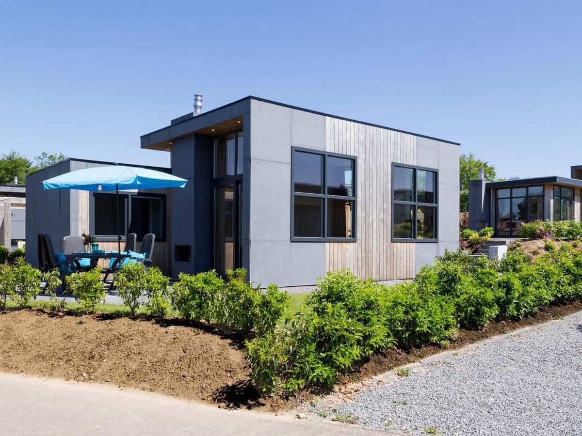 Impressie van lodge Z Module voor 6 personen op TopParken Résidence Valkenburg, een vakantiepark tussen de heuvels in Limburg