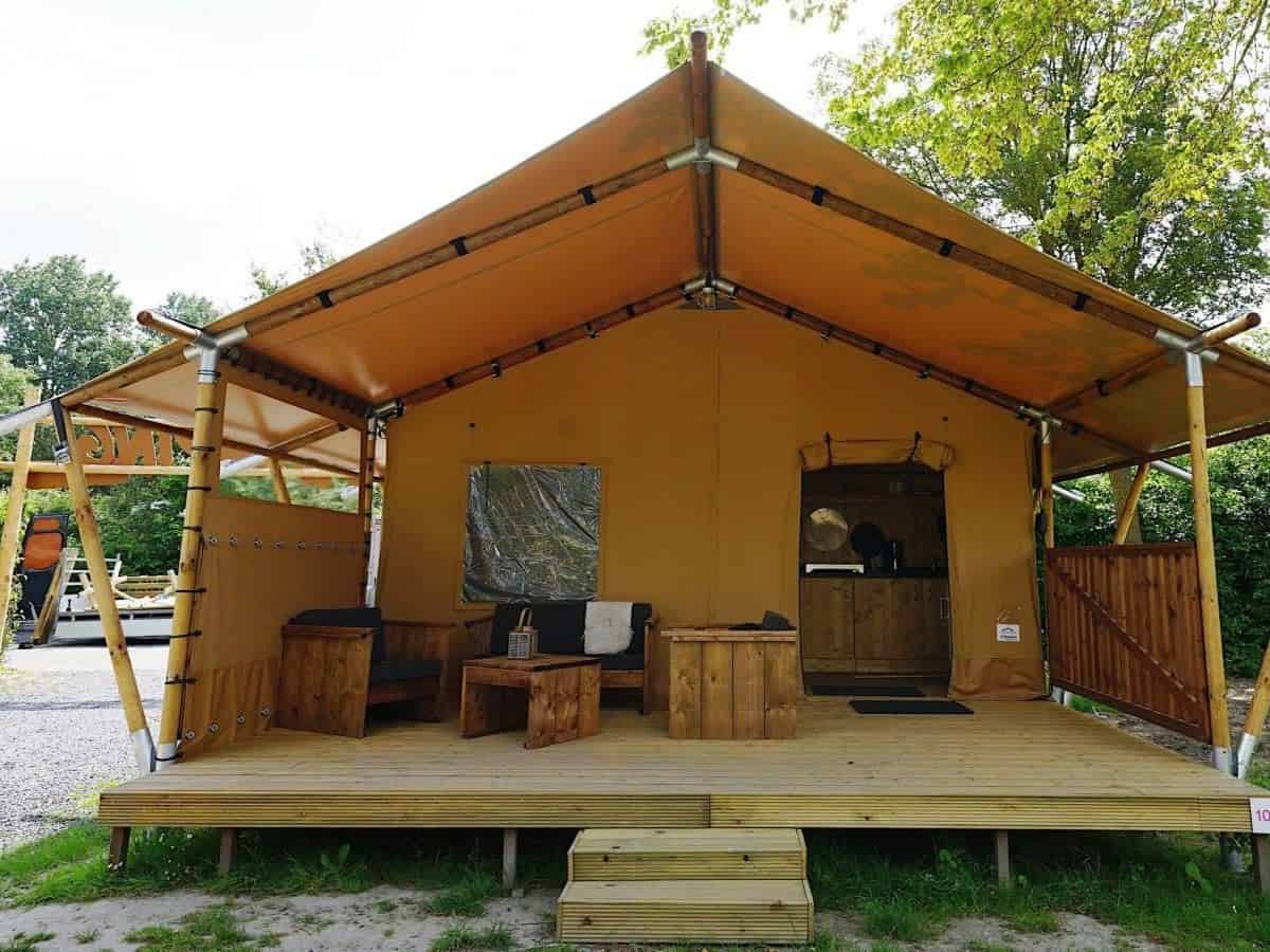 Impressie van de glamping tent Sunshine 2 voor 2 personen op EuroParcs Molengroet in Noord-Scharwoude