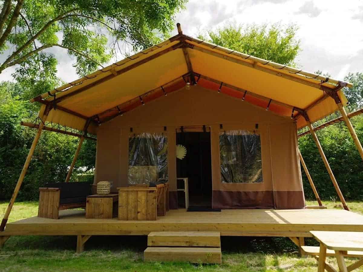Impressie van de glamping tent Desert 5 voor 5 personen op EuroParcs Molengroet in Noord-Scharwoude
