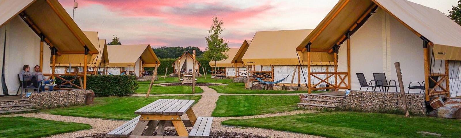 Illustratieve afbeelding bij '6-persoons glamping tent Papilio 4+2'