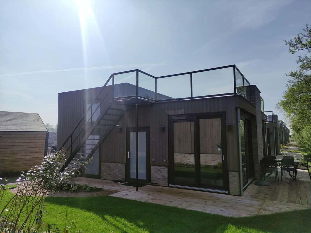 Impressie van de Cube Elite 4, een vakantiehuis voor 4 personen op EuroParcs De Wiedense Meren in Wanneperveen