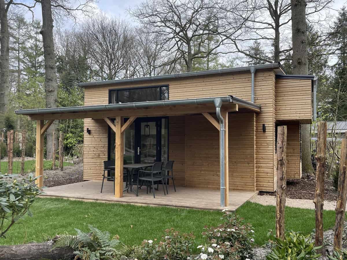 Impressie van het Tiny House 2+2, een vakantiehuisje voor 4 personen vlak bij de Efteling op EuroParcs Kaatsheuvel