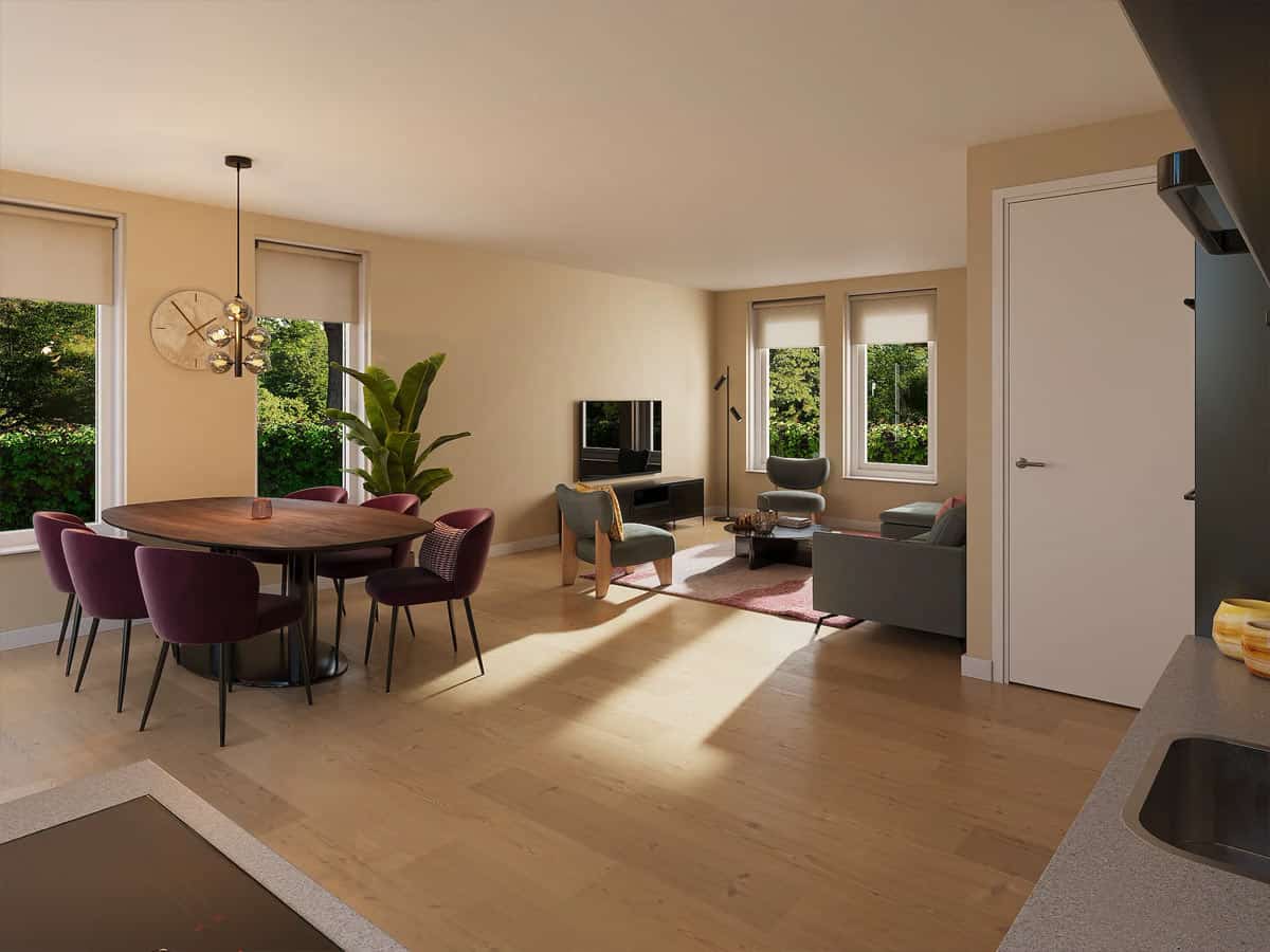 Impressie van de inrichting van vakantiehuis Regthuys Binnen voor 6 personen op Dormio Resort Medemblik