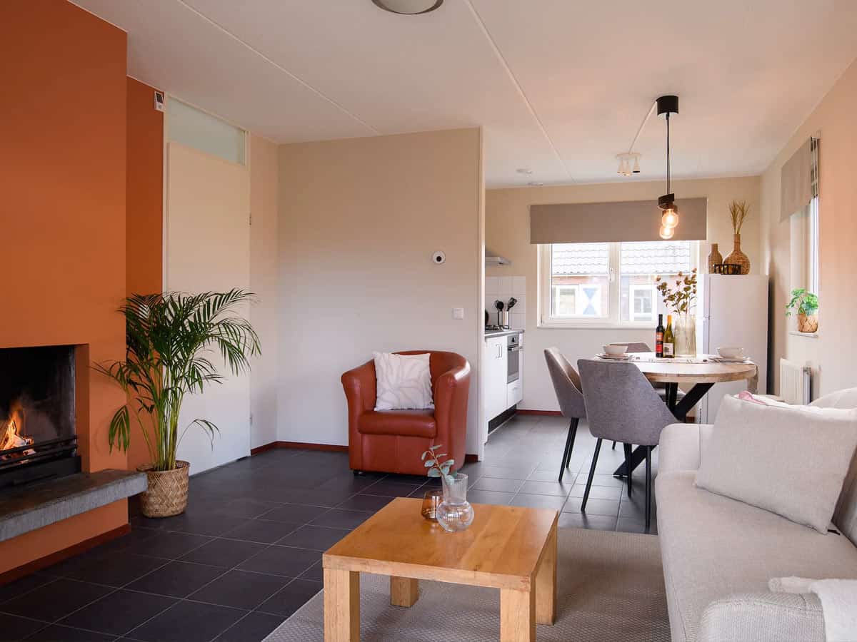 Impressie van de inrichting van het vakantiehuis voor 6 personen, Wellness 6, op Summio Bosparc De Hoevenaer in Hoeven