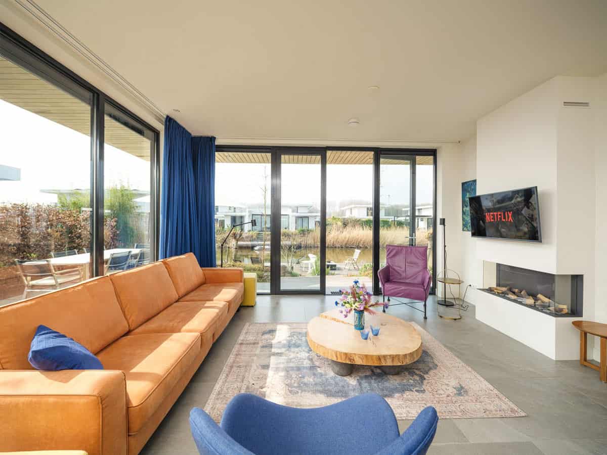 Impressie van de inrichting van villa Klein Harderwijk voor 4 personen, op Harderwold Villa Resort in Zeewolde