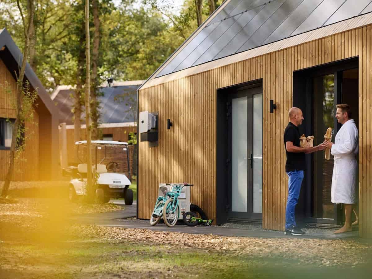 Impressie van de Unbrick One XL Family voor 6 personen, een luxe wellness vakantiehuis met jacuzzi op Roodewoud in Rolde, Drenthe